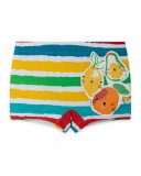 Boxer banho às riscas multicolor menino