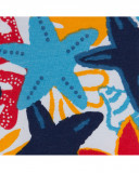 Leggings corsário estrelas-do-mar multicolor menina