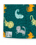 Camisola de manga corte verde estampado animais menino