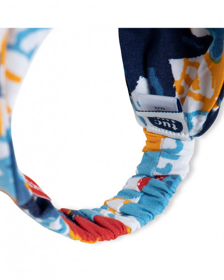 Bandolete jersey estampado de estrelas-do-mar multicolor menina Bandolete jersey estampado de estrelas-do-mar multicolor menina