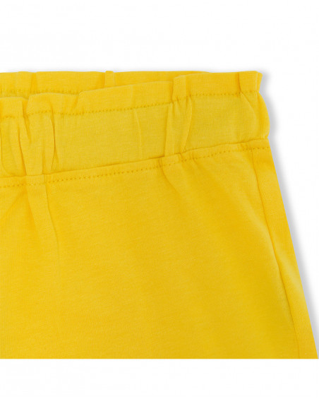 Shorts nath kids by tuc tuc amarelo cordão menina Shorts nath kids by tuc tuc amarelo cordão menina