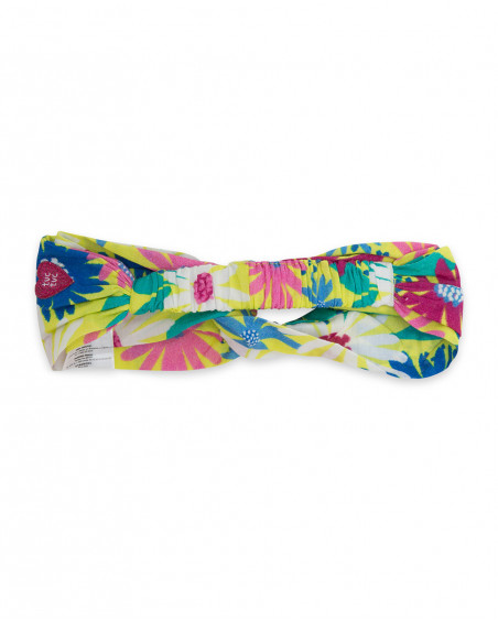 Bandolete jersey estampada flores menina Bandolete jersey estampada flores menina