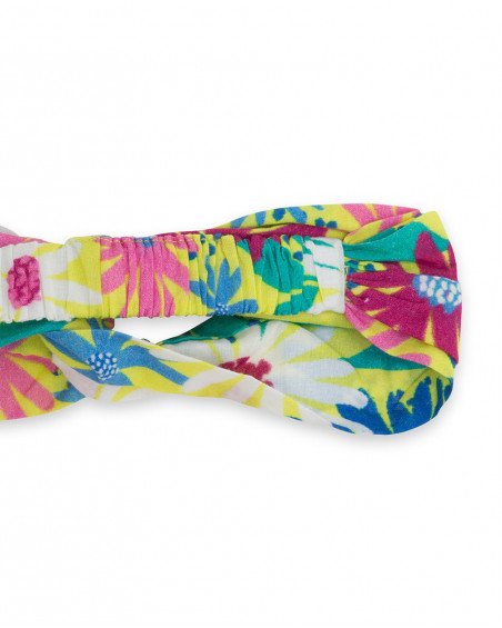 Bandolete jersey estampada flores menina Bandolete jersey estampada flores menina