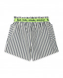 Shorts nath kids by tuc tuc bolsos branco às riscas Shorts nath kids by tuc tuc bolsos branco às riscas