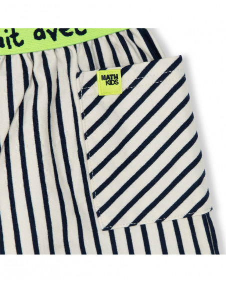 Shorts nath kids by tuc tuc bolsos branco às riscas Shorts nath kids by tuc tuc bolsos branco às riscas