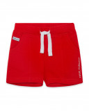 Bermudas jersey com cordão vermelhas menino