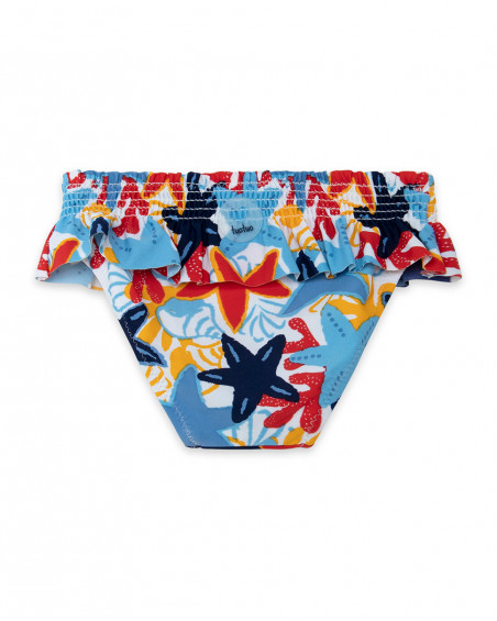 Cuecas de banho estrelas-do-mar multicolor menina