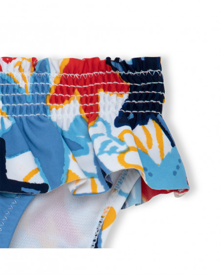 Cuecas de banho estrelas-do-mar multicolor menina
