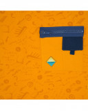 Camisola de manga curta com bolso laranja estampada menino Camisola de manga curta com bolso laranja estampada menino