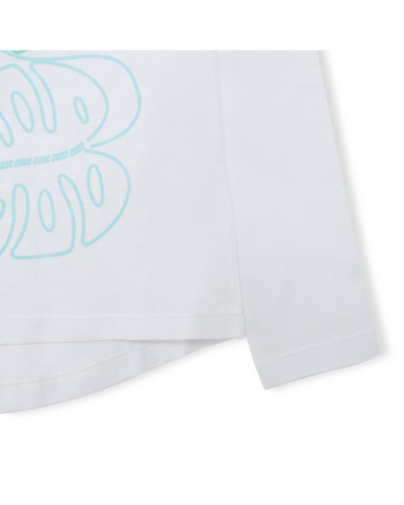 Camisola de manga comprida nath kids by tuc tuc branca folhas Camisola de manga comprida nath kids by tuc tuc branca folhas