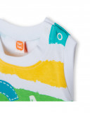 Camisola alças às riscas multicolor menino