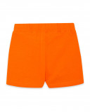 Bermudas jersey com cordão laranja menino