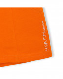 Bermudas jersey com cordão laranja menino