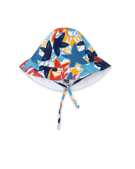 Chapéu jersey estrelas-do-mar multicor menina