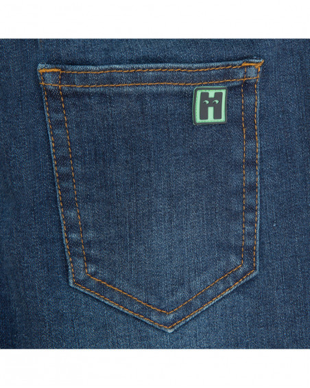 Bermudas nath kids by tuc tuc azul denim com cordão menino