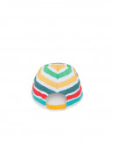Viseira de sarja às riscas multicolor menino Viseira de sarja às riscas multicolor menino