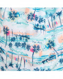 Bolsa de lona azul estampado praia menina Bolsa de lona azul estampado praia menina