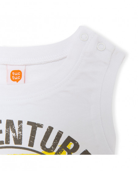Camisola sem mangas branca cato menino Camisola sem mangas branca cato menino