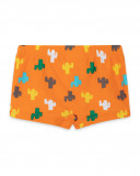 Boxer banho laranja desenhos cato menino Boxer banho laranja desenhos cato menino