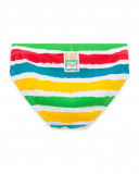 Slip de banho às riscas multicolor menino