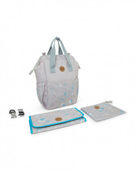 Mochila matern+muda fraldas little forest cinza Mochila matern+muda fraldas little forest cinza