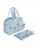Bolsa maternidad + cambiador hello dino gris Bolsa maternidad + cambiador hello dino gris