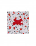 Babygro de popelina curto sem mangas branco com estrelas Babygro de popelina curto sem mangas branco com estrelas