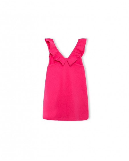 Camisola alças nath kids by tuc tuc fúcsia folhos menina Camisola alças nath kids by tuc tuc fúcsia folhos menina