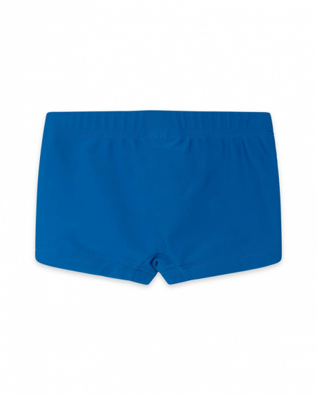 Boxer banho azul estampado praia menino