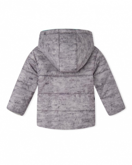 Parka acolchoada cinza infantil Connect Parka acolchoada cinza infantil Connect